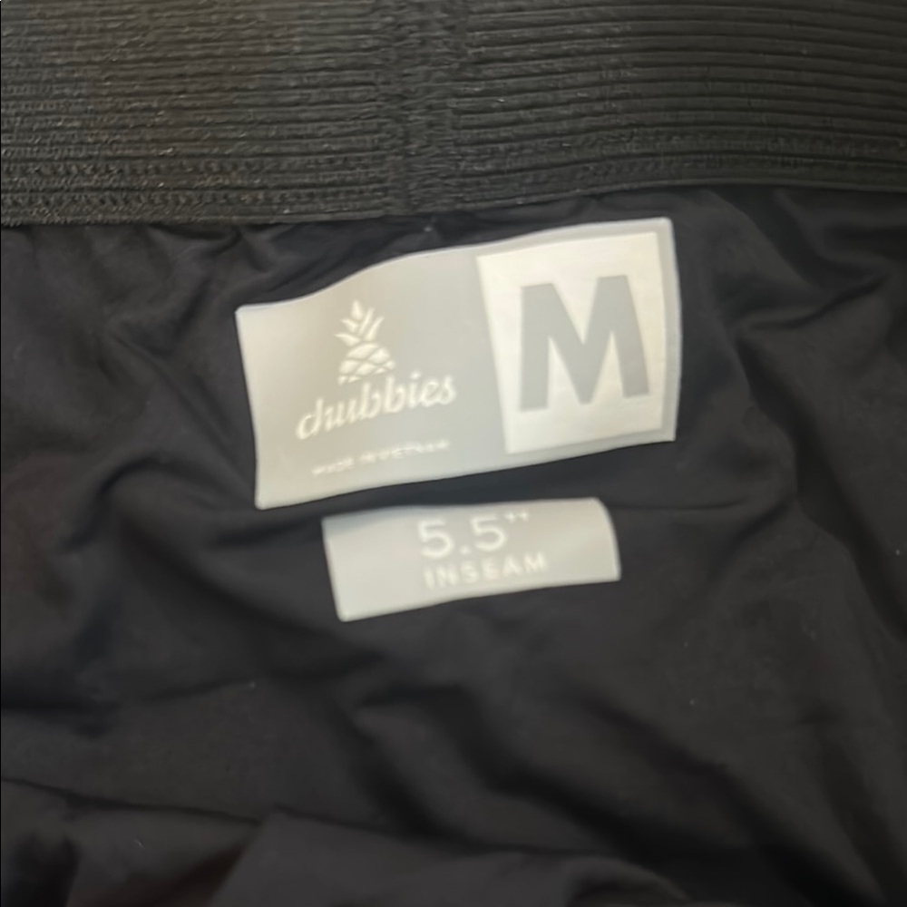 Chubbies Black Patterned Men’s Running Shorts- M - image 2